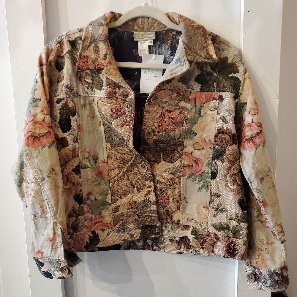 Coldwater Creek Patchwork Jacket Size Pm - image 1